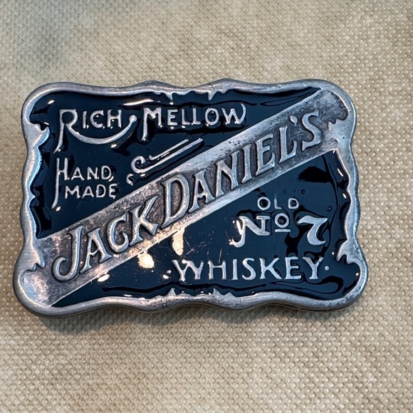 Jack Daniels Other - Jack Daniels Black and Silver Belt Buckle